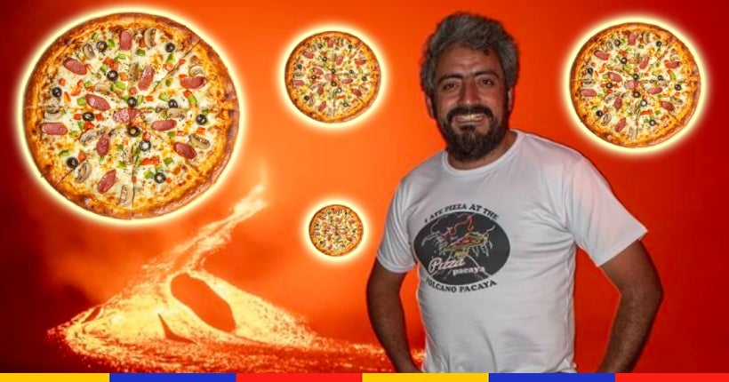 Voici le génie qui fait cuire ses pizzas sur la lave d’un volcan
